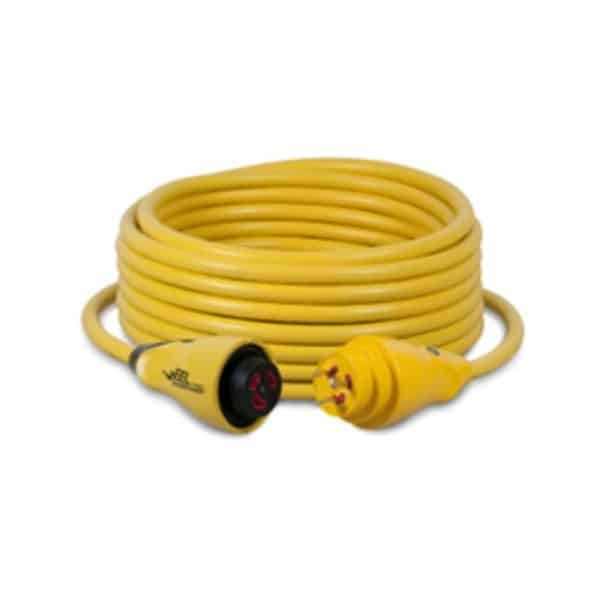 Marinco - 50' EEL ShorePower Cordset, 30A 125V, Yellow