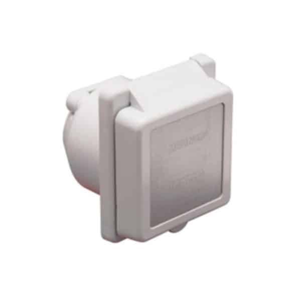 Marinco – Inlet, 30A 125V, Square, White