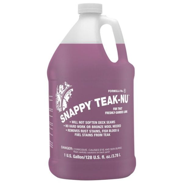 Snappy Teak-Nu, Two-Step Teak Cleaning, Part One, Cleaning Solution, Gallon #12599791