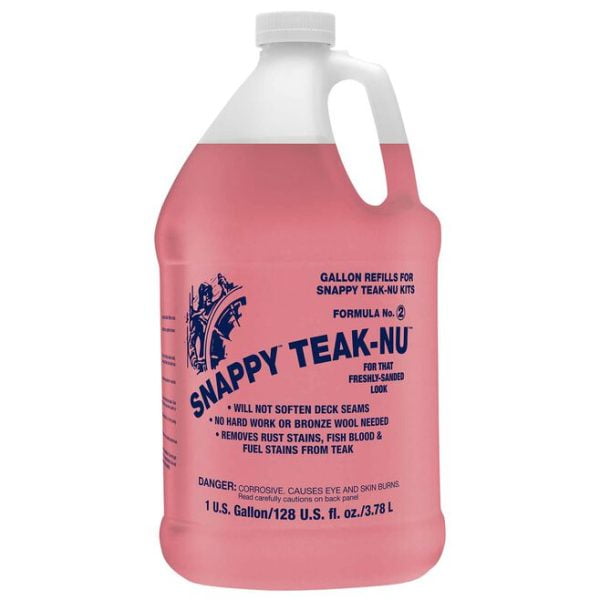 Snappy Teak-Nu Two-Step Teak Cleaning, Part Two, Neutralizer, Gallon #12599809